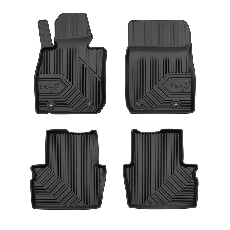 Tapis de Sol de Voiture No.77 pour Mazda CX-3 2014-2021 Supérieur TPE Noir 4Pcs