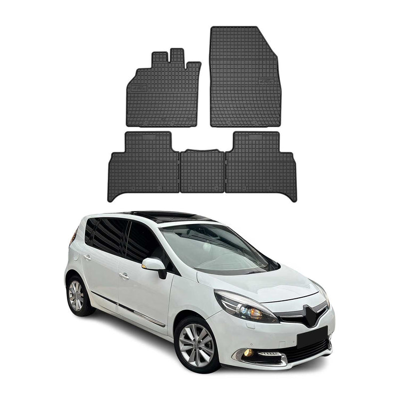 Tapis de Sol pour Renault Scenic 2009-2016 OMAC Noir Caoutchouc