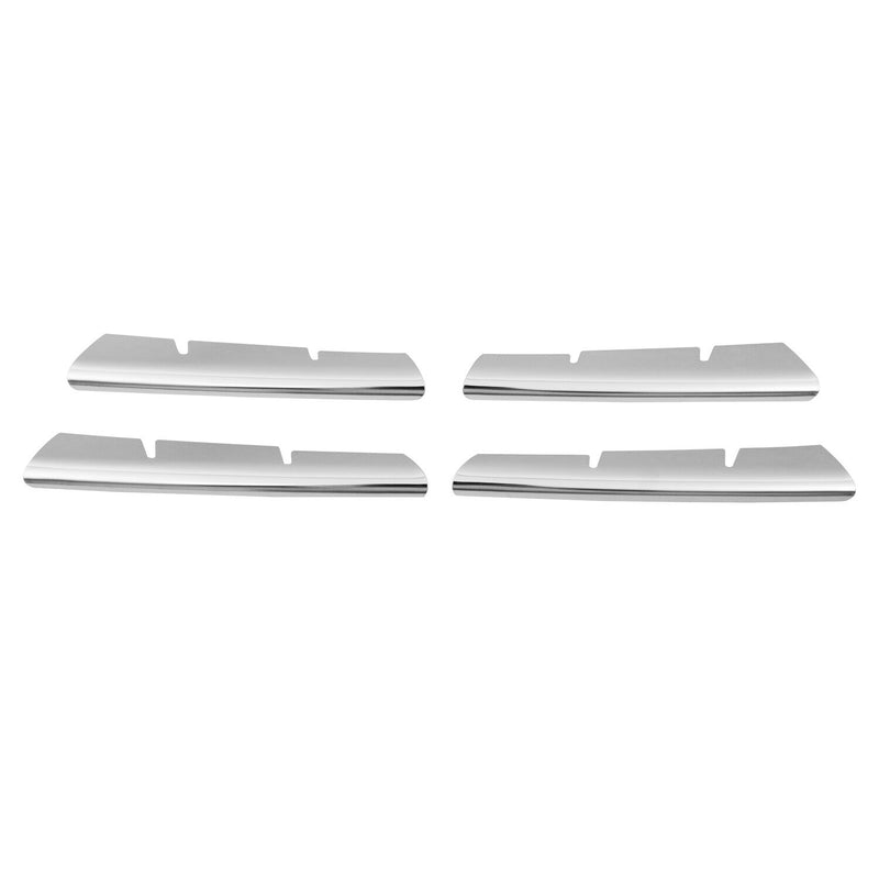 Grille de Calendre pour Renault Megane 2006-2010 4 PCS Acier Inox Chromé