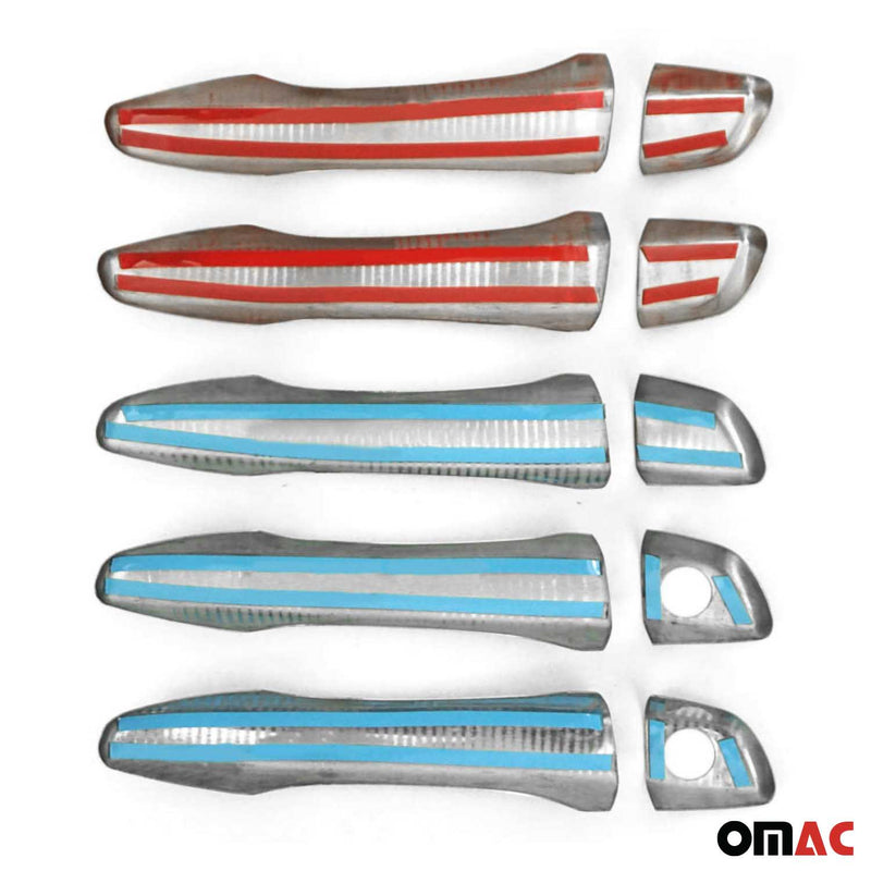 Couverture de poignée de porte pour Citroen Jumpy 2016-2025 chromé double porte