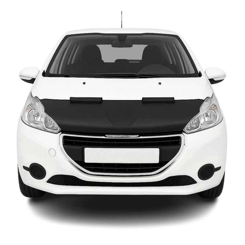 Protège Capot pour Peugeot 208 2012-2019 Masque de voiture vinyle Noir