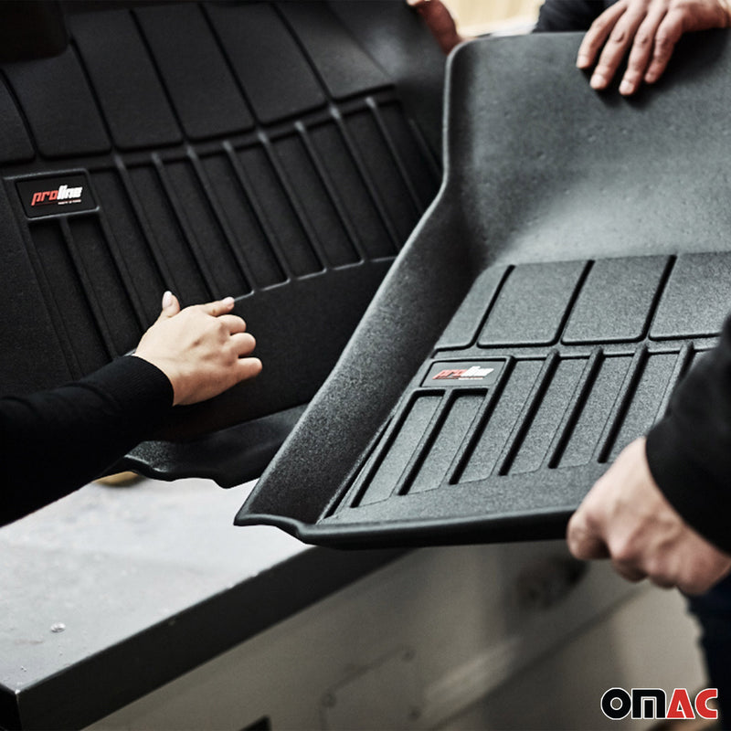 OMAC Tapis de sol en caoutchouc pour Ford Transit V 2000-2013 Noir Premium