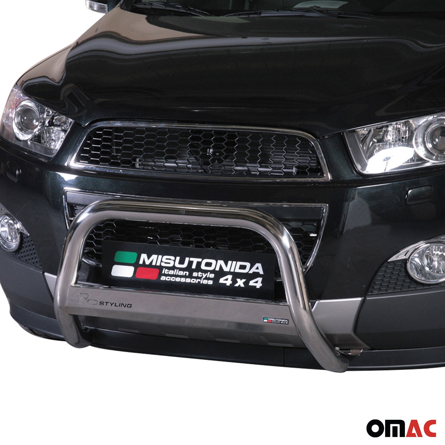 Pare-buffle Avant pour Chevrolet Captiva 2011-2016 63 mm en Acier Gris