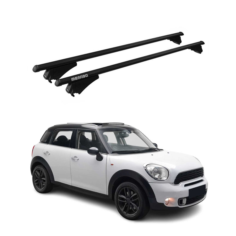 Tiger Barres de toit transversales pour Mini Countryman R60 2010-2016 Noir