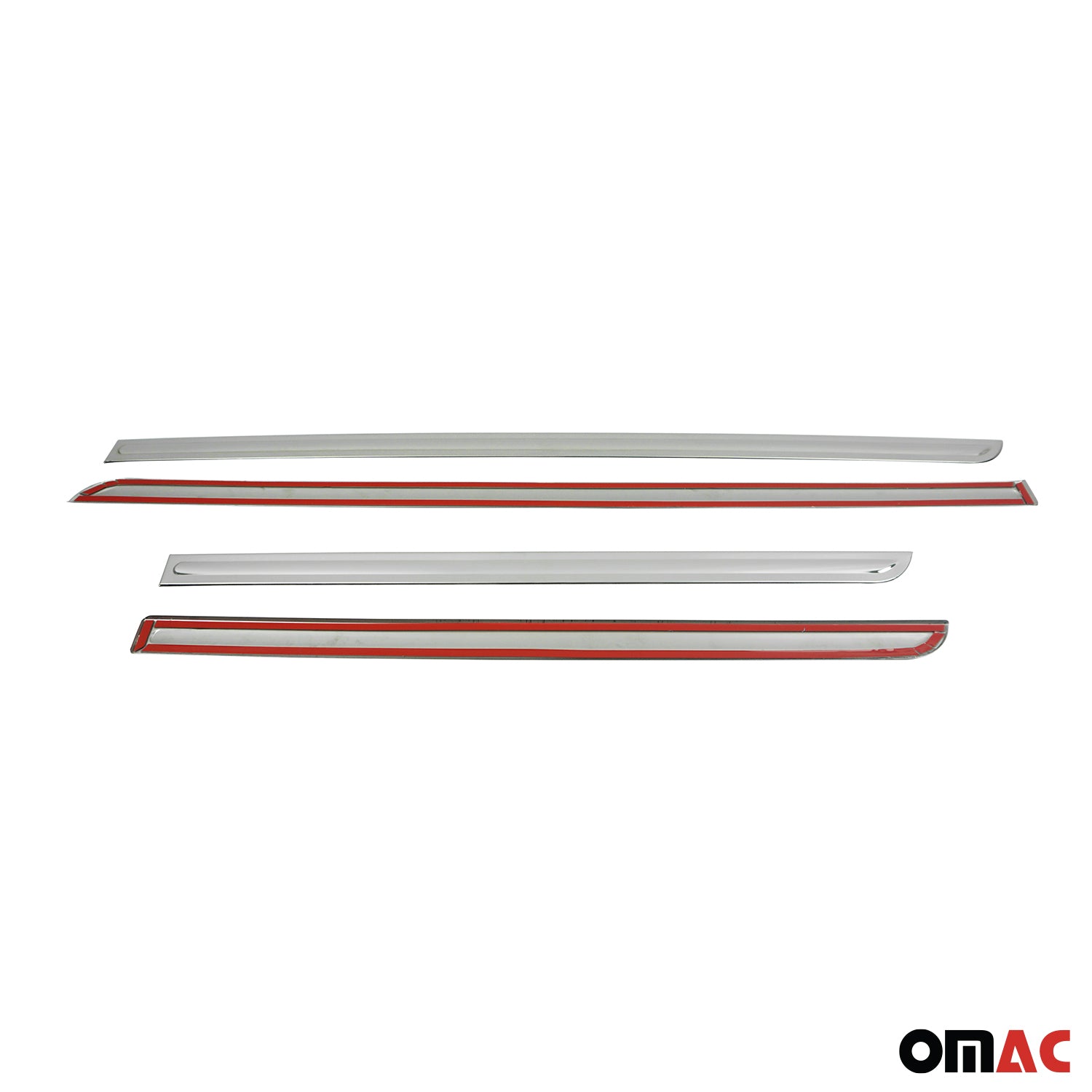 Garniture Baguette de porte latérale pour Opel Mokka X 2016-2020 chromé 4Pcs