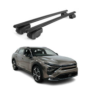 Barres de toit Transversales pour Citroen C5 X I 2022-2025 Alu Noir ABE