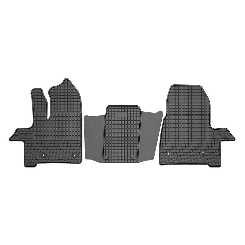 Tapis de Sol pour Ford Transit Custom 2017-2020 Caoutchouc Noir