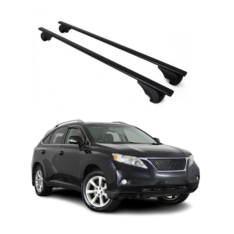 Barres de toit Transversales pour Lexus RX 2003-2009 Fer Argent