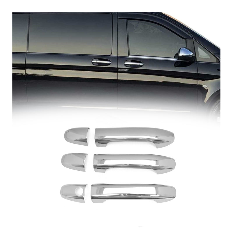 Couverture de poignée de porte pour Mercedes Vito W447 2014-2025 Acier Inox 6Pcs