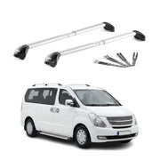 Barres de toit pour Hyundai H-1 2008-2021 Aluminium Gris Argenté 2 pièces ABE