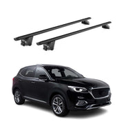 Barres de toit transversales pour MG HS I 2018-2024 Alu Noir 2 pièces ABE