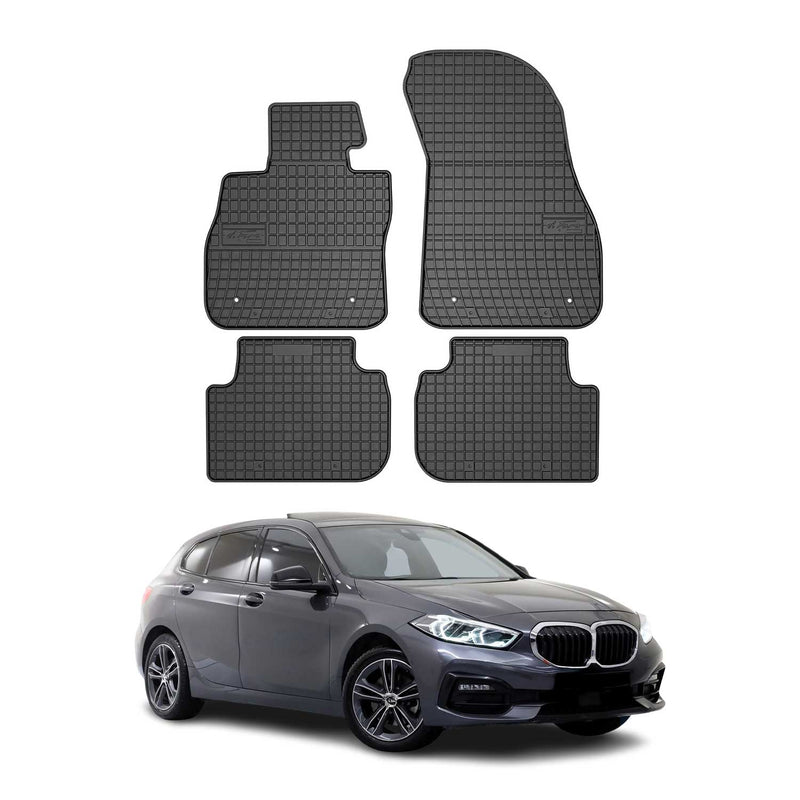 OMAC Tapis de sol pour BMW Série 1 F40 2019-2024 Noir en caoutchouc