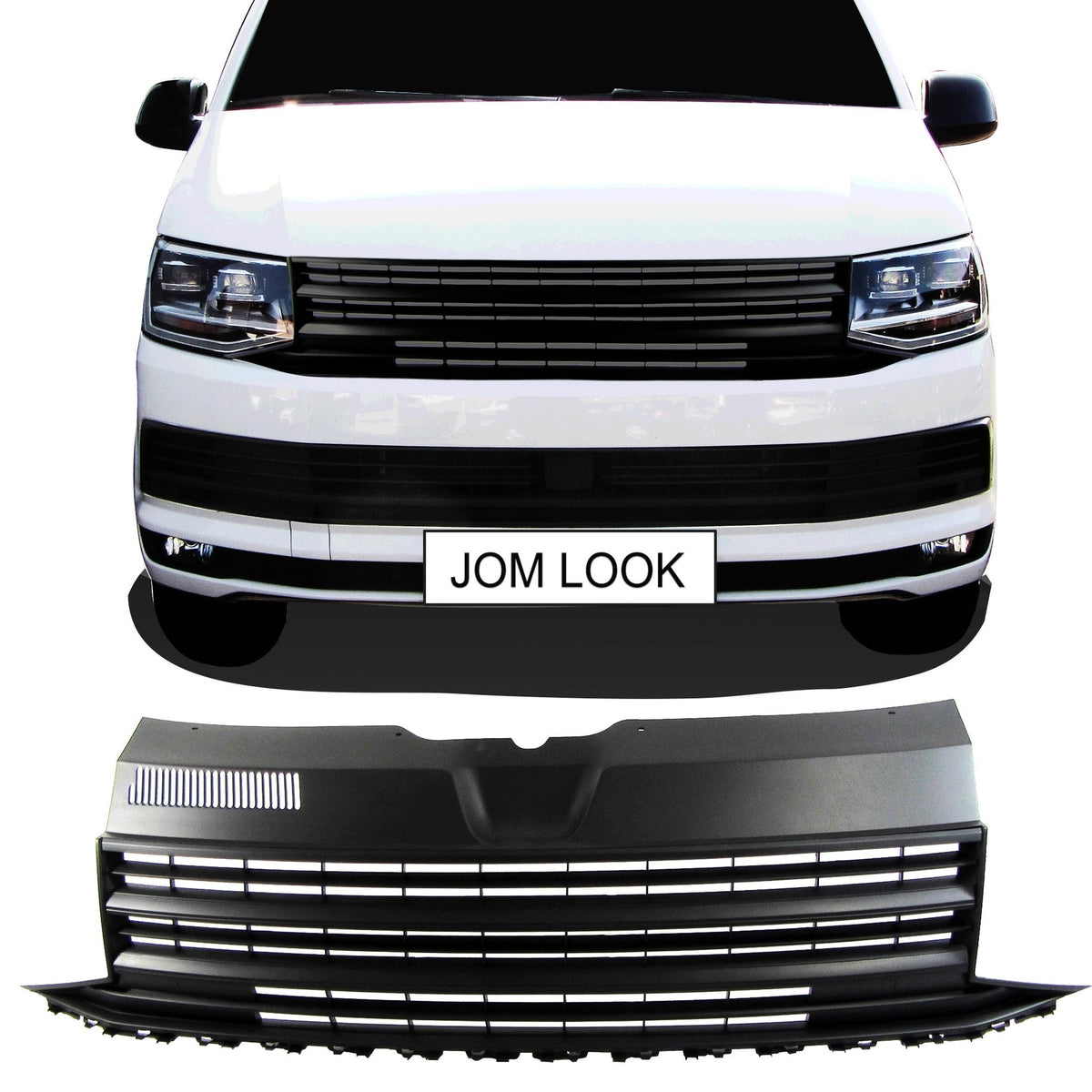 JOM Calandre pour VW T6 2015-2019 Noir ohne Emblem ABS