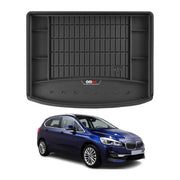 OMAC Tapis de coffre caoutchouc pour BMW Série 2 Active Tourer F45 2014-21 Noir