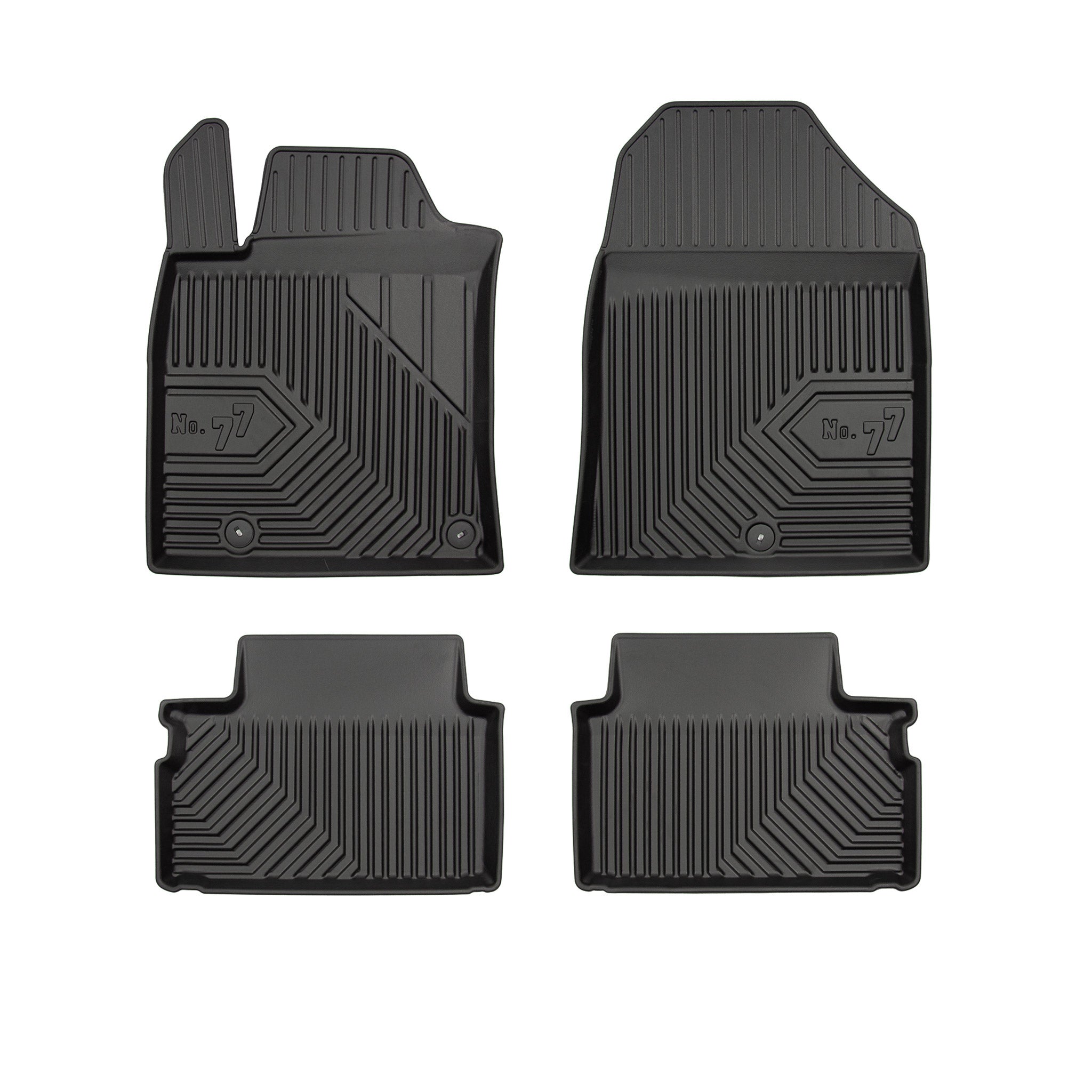 Tapis de Sol de Voiture pour Kia Ceed III 2019-2026 TPE Antidérapant Noir 4Pcs