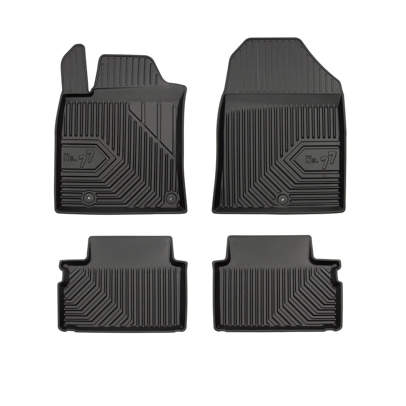 Tapis de Sol de Voiture pour Kia Ceed III 2018-2025 TPE Antidérapant Noir 4Pcs