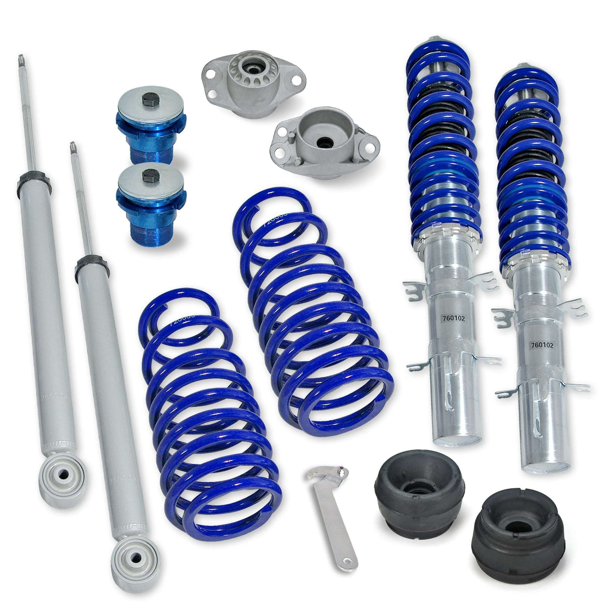 JOM BlueLine Combinés Filetés pour Audi A3 (8L) 1.6 1.8 1.8T 1.9TDi