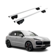 Barres de toit Transversales pour Porsche Cayenne 2019-2026 ABE Gris