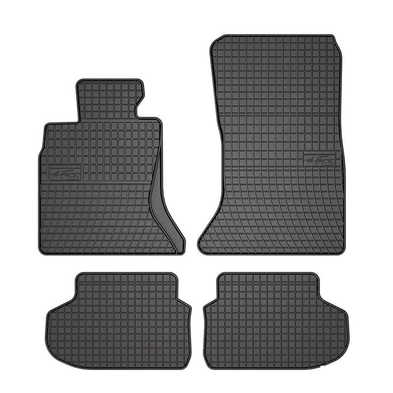 OMAC Tapis de sol pour BMW Série 5 F10 F11 2010-2013 Noir en caoutchouc