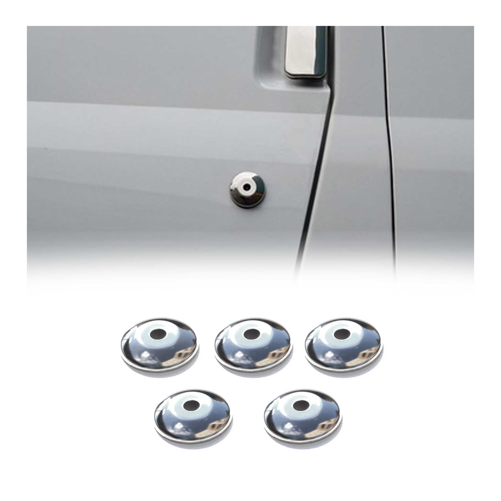 Couverture de Serrure de Poignée de Porte pour Ford Transit 2000-2014 Acier 4x