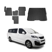Kit Tapis de sol et coffre pour Peugeot Expert Traveller 2016-2026 TPE Noir