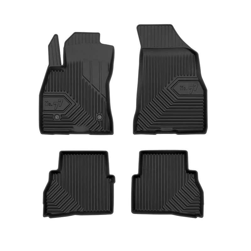 Tapis de Sol de Voiture pour Fiat Doblo II Cargo Maxi 2010-2022 TPE Noir 4Pcs