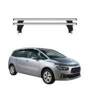 Menabo Barres de toit Transversales pour Citroen C4 Spacetourer 2018-2024 Gris