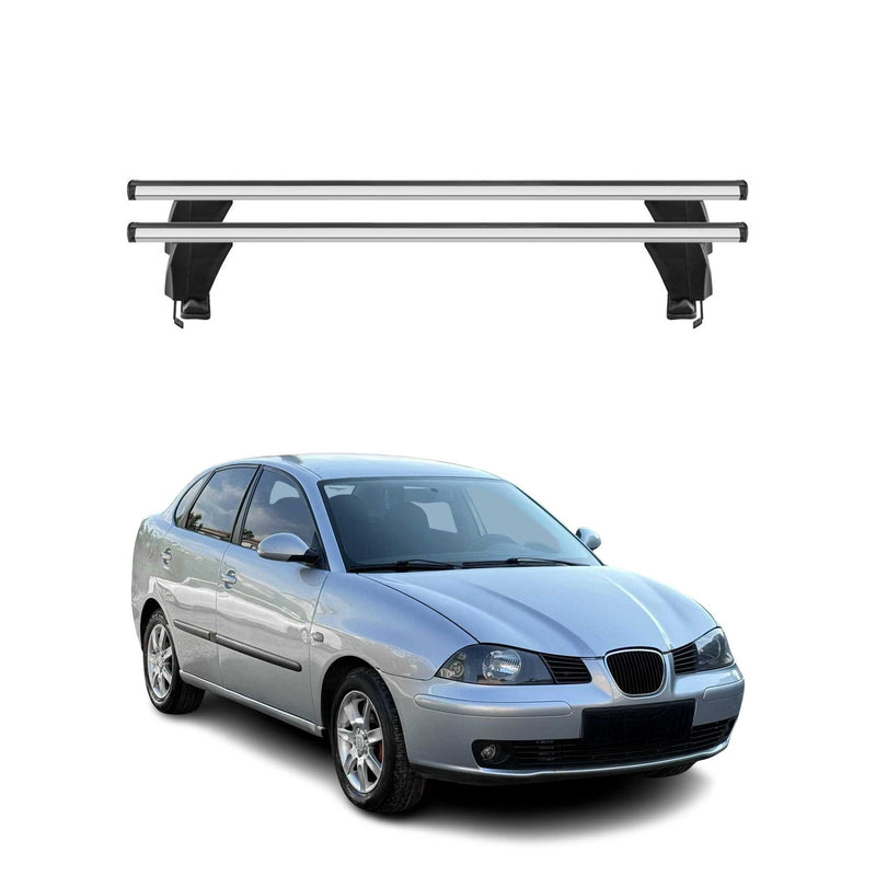 Menabo Barres de toit Transversales pour Seat Cordoba II 2002-2009 Alu Gris ABE