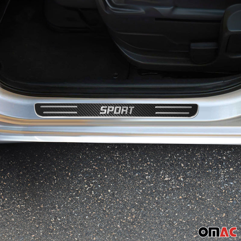 Couverture De Seuil De Porte Pour BMW Série 1 2011-2025 Folie De Carbone 2x