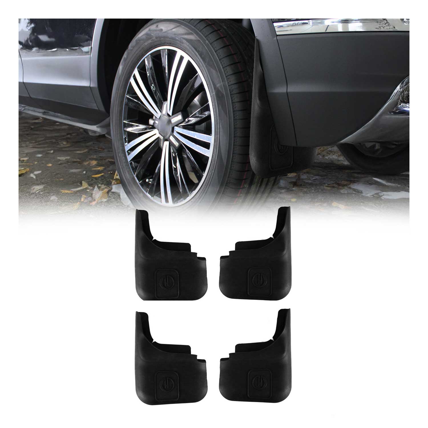Bavettes Garde Boue pour VW ID.Buzz 2022-2026 Avant et Arrière Plastique Noir 4x