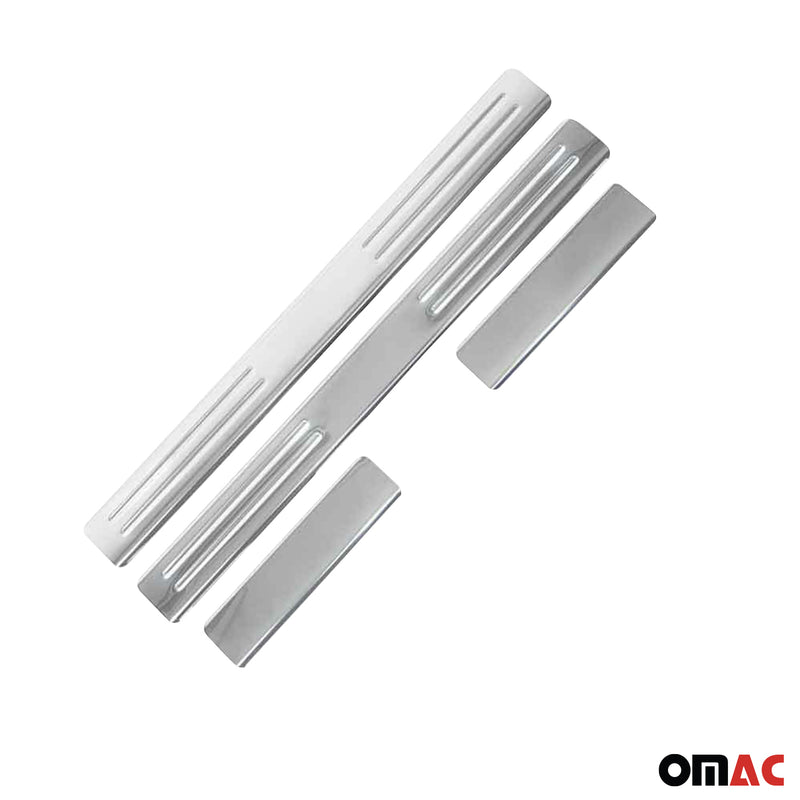 Couverture de Seuil de porte pour VW Polo 2017-2020 acier inox chromé 4 Pcs