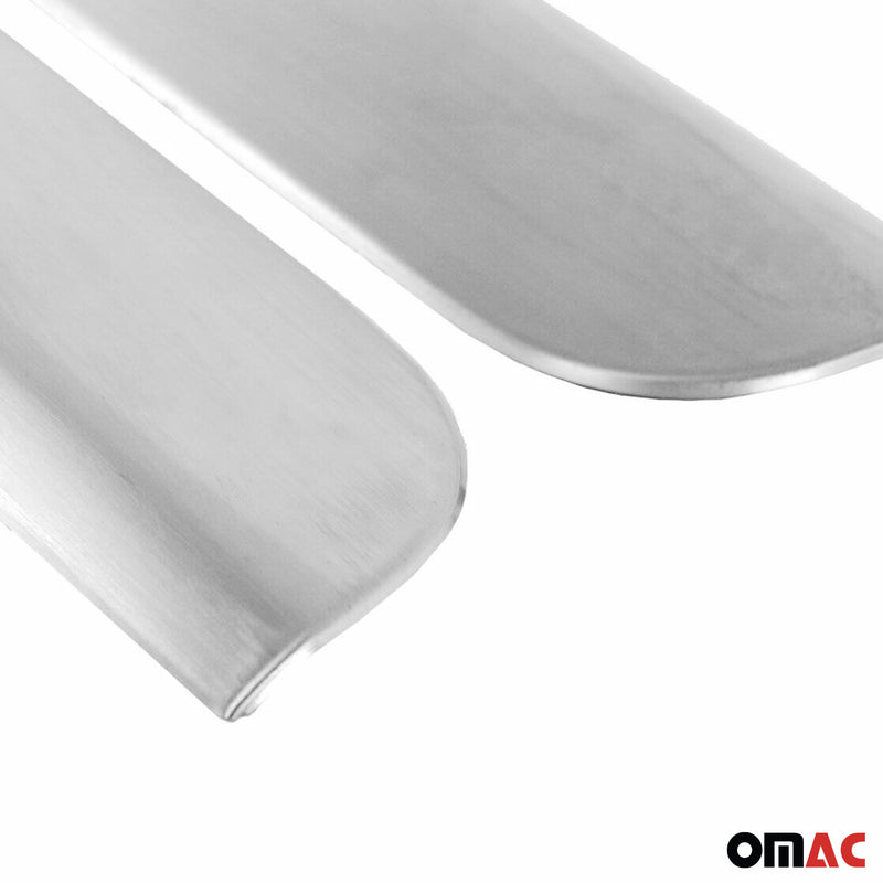 Couverture De Seuil De Porte pour Opel Crossland X 2017-2025 Inox Chromé 2x