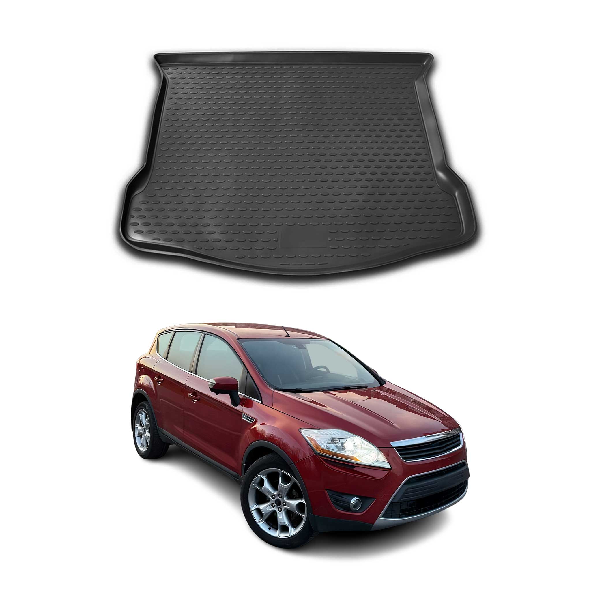 OMAC Tapis de coffre pour Ford Kuga I 2008-2012 sur mesure en caoutchouc