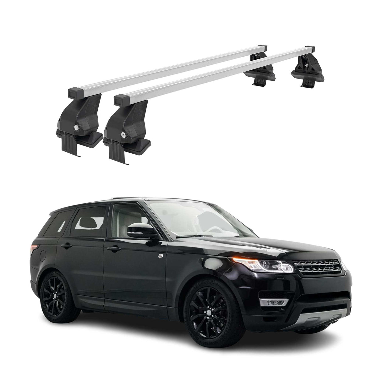 Barres de toit transversales pour Range Rover Sport 2014-17 Acier Gris