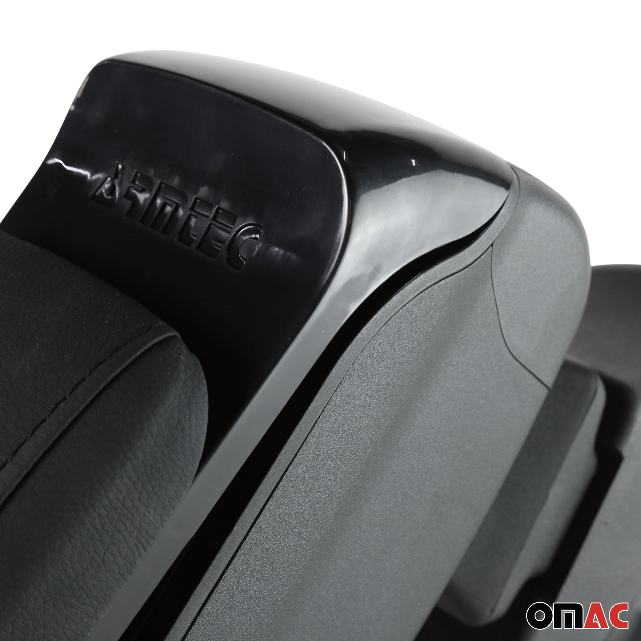 Accoudoir pour Opel Corsa E Break 2014-2019 Vinyl Abs Noir Coulissant