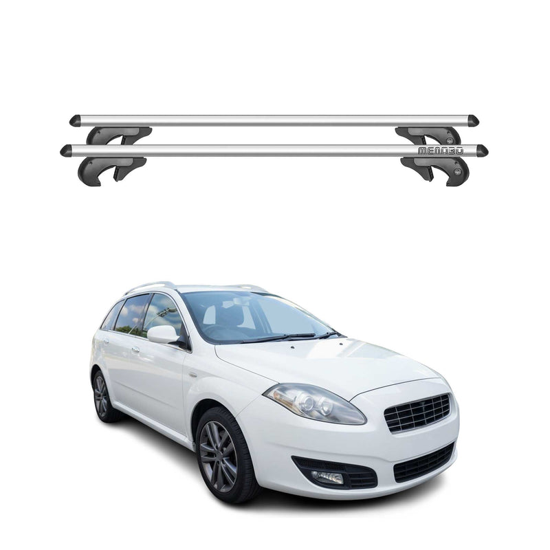 Barres de toit transversales pour Fiat Croma 2005-2010 90kg Alu Gris 2tlg