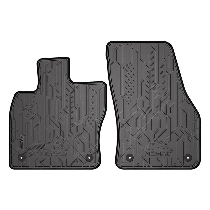 Tapis de Sol de Voiture pour VW T-Roc 2017-25 Caoutchouc Imperméable 2Pcs