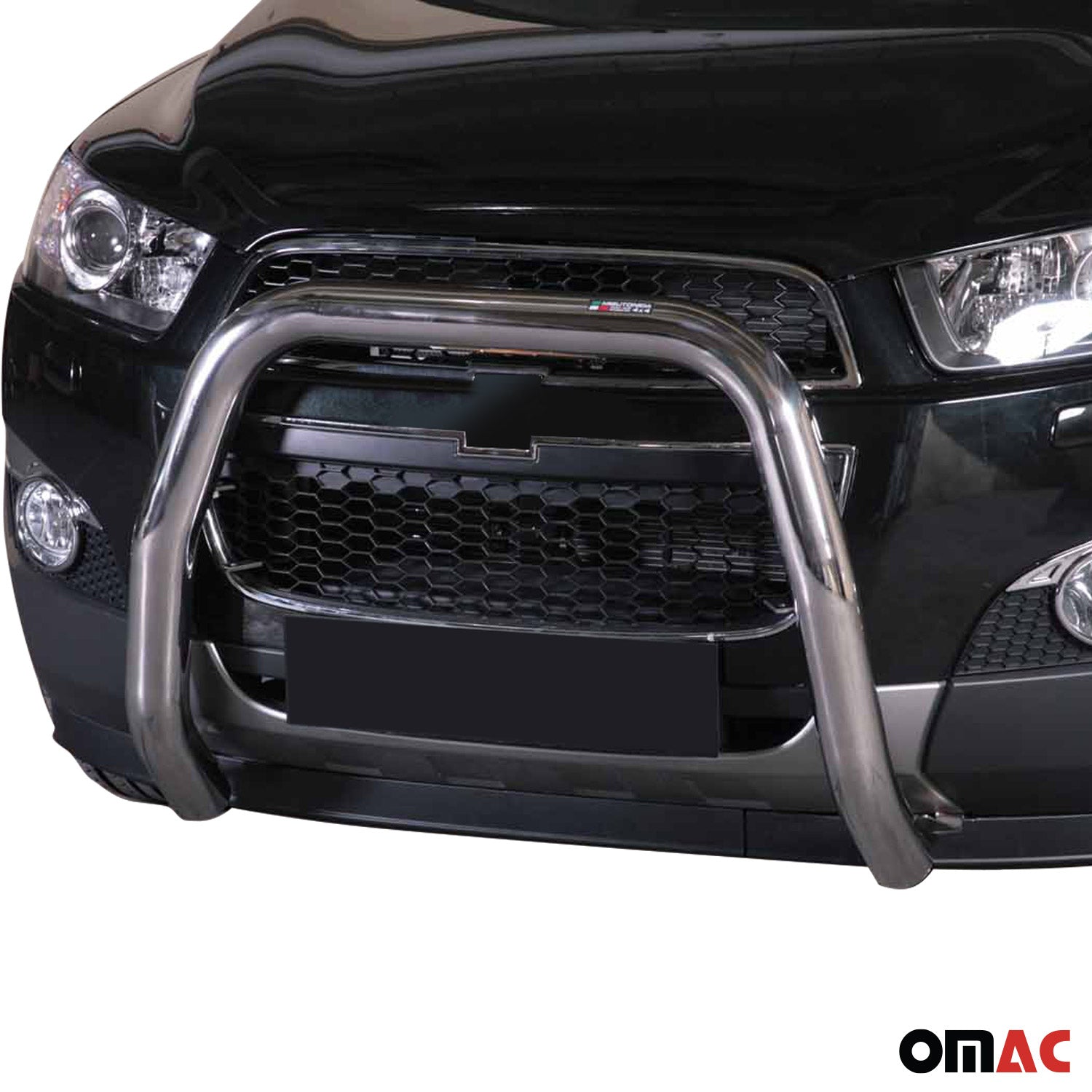 Pare-buffle Avant pour Chevrolet Captiva 2011-2016 76 mm en Acier Gris