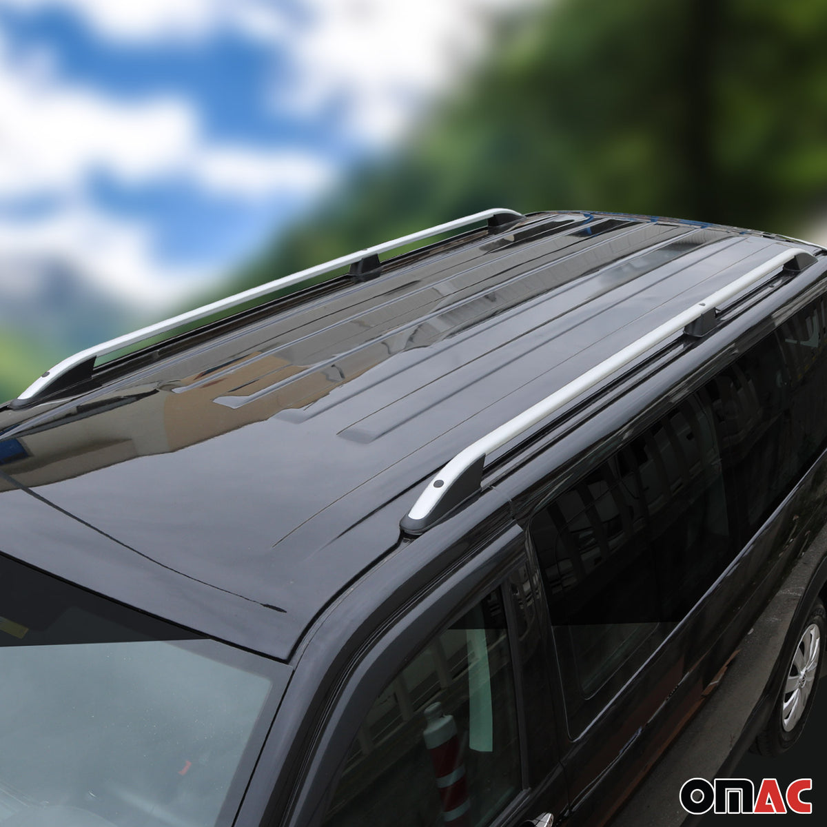 Barres de toit longitudinales pour VW Caddy 2015-2020 L1 Aluminium Gris