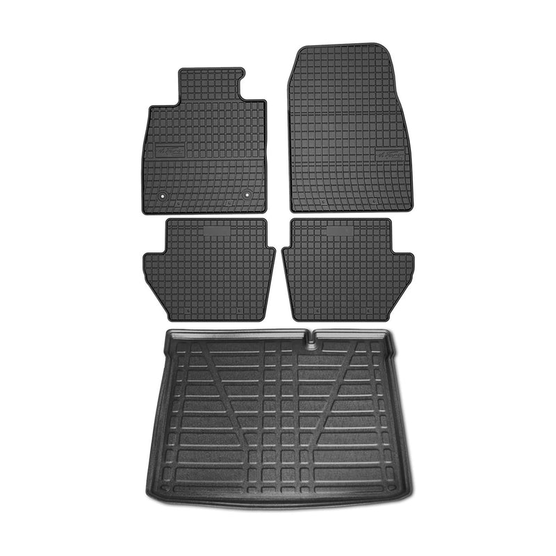 Kit Tapis de sol et coffre pour Ford Puma 2020-2024 Noir TPE