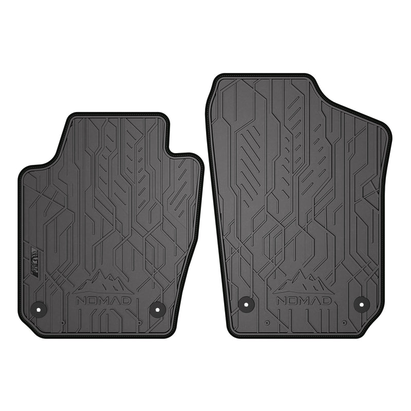 Tapis de Sol de Voiture pour Skoda Fabia III 2014-2022 Caoutchouc Noir 2Pcs