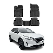 OMAC Tapis de sol pour Nissan Qashqai J12 2021-2026 en caoutchouc Noir 4Pcs