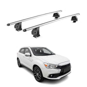 Barres de toit transversales Alu pour Mitsubishi ASX I 2010-2022 TÜV Gris 2Pcs