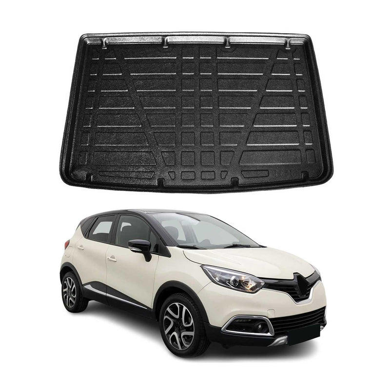 OMAC Tapis de coffre pour Renault Captur 2013-2022 en caoutchouc TPE noir