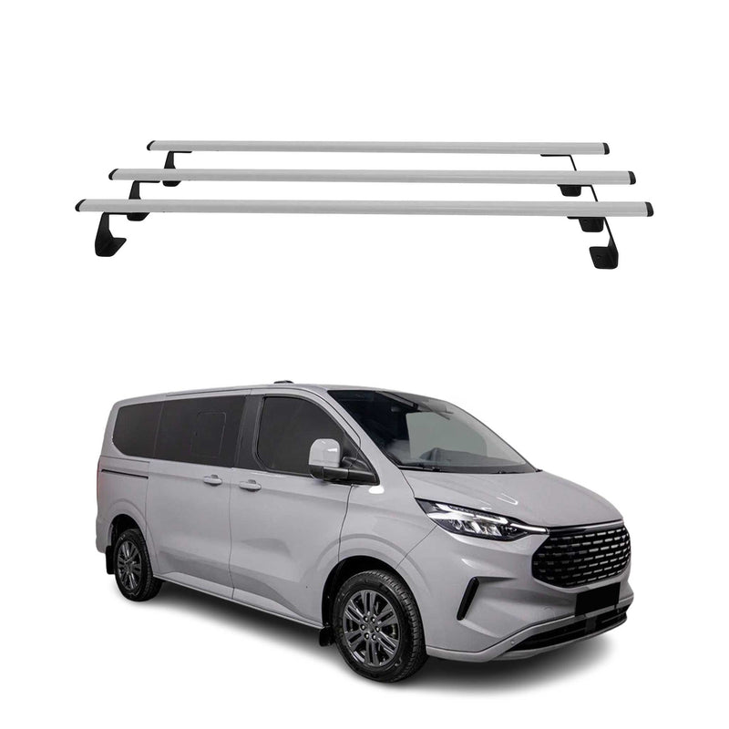 Barres de toit transversales pour Ford Transit Tourneo Custom 2023-25 3Pcs Métal