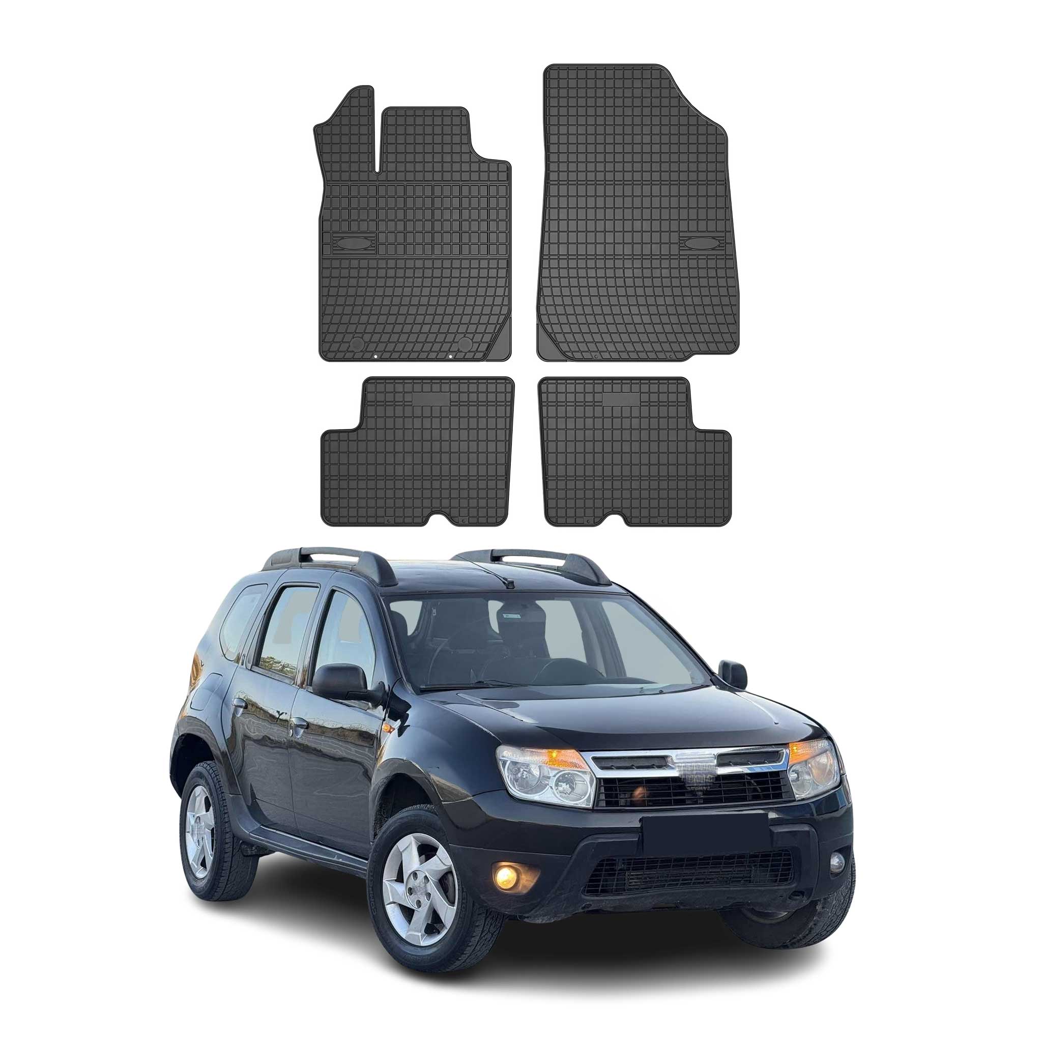OMAC Tapis de sol pour Dacia Duster 2010-2013 Noir en caoutchouc