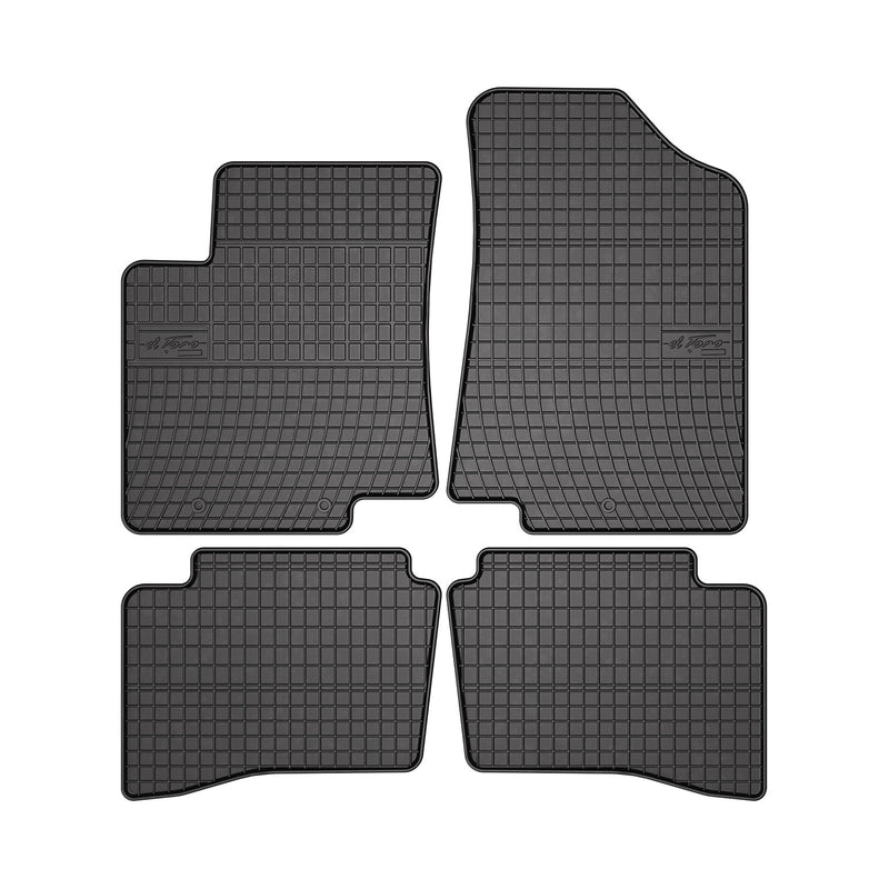 Tapis de Sol pour Kia Rio 2011-2017 Caoutchouc Noir