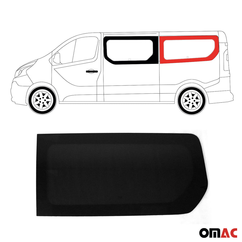 Vitre de Porte pour Opel Vivaro 2014-2019 L2 Arrière Gauche Verre fixe