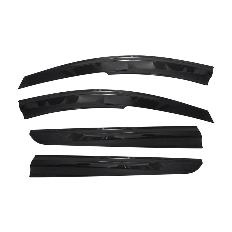 Déflecteurs de Vent pluie d'air pour Dacia Duster 2018-2021 Acrylique Noir 4 Pcs