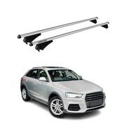 Tiger Barres de toit transversales pour Audi Q3 8U 2011-2018 Gris